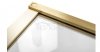 REA - Drzwi prysznicowe składane, łamane HUGO 100 Gold Brush / Złote Szczotkowane + listwa magnetyczna wymagana do montażu we wnęce